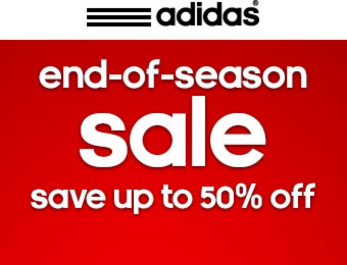 Adidas End of Season Sale - Up to 50% off