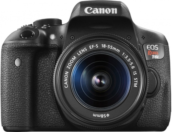 Canon EOS Rebel T6i DSLR Camera with Lens