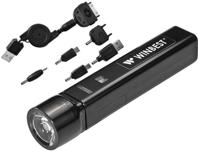 Barska Portable USB Charger & Flashlight