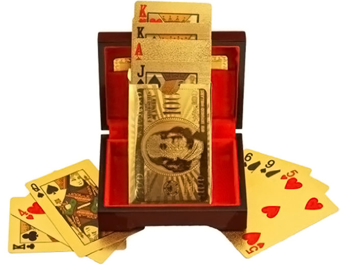 24 Carat Gold-Plated Playing Cards