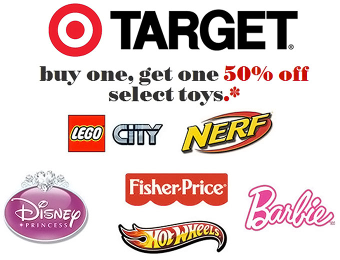 Toys: Buy One, Get One 50% off