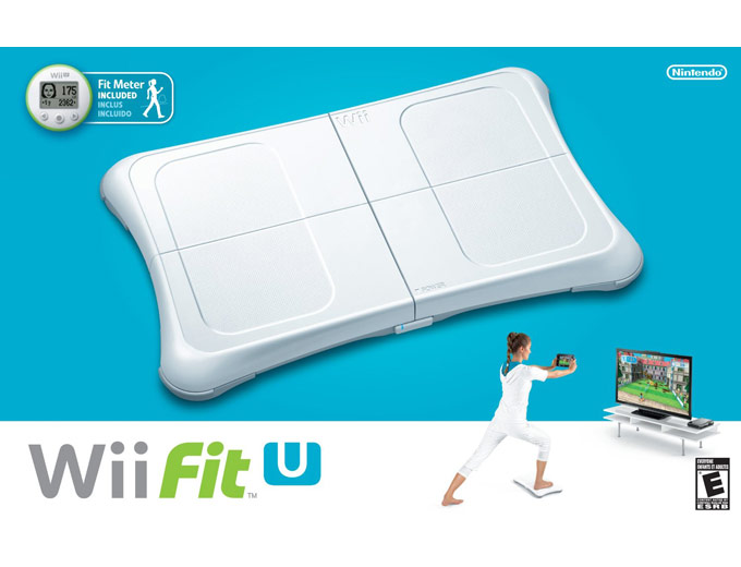 Wii Fit U Balance Board and Fit Meter