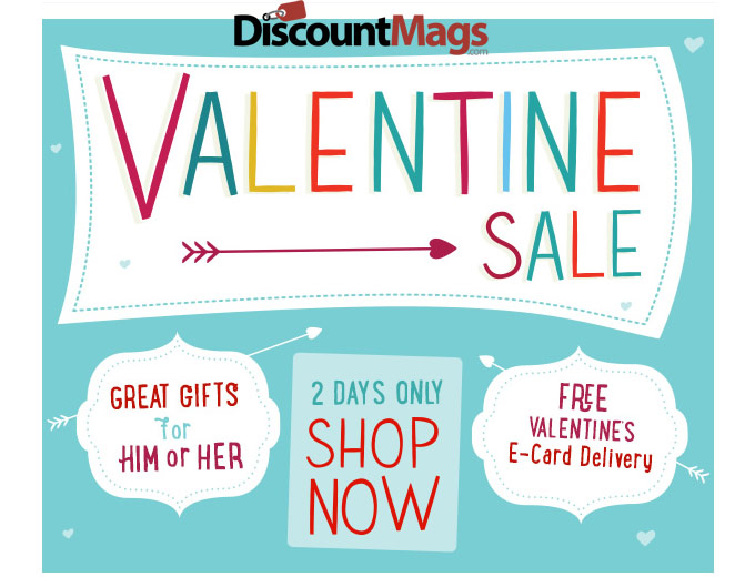 DiscountMags Valentine's Day Magazine Sale