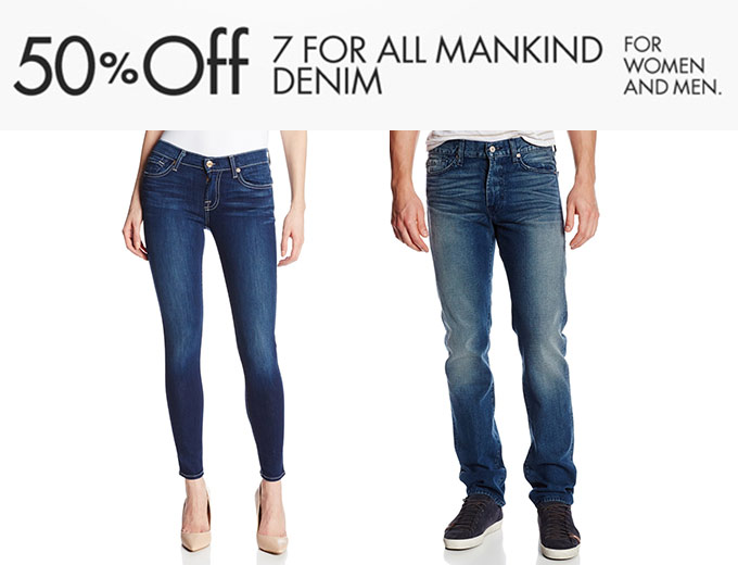 50+% off 7 For All Mankind Denim