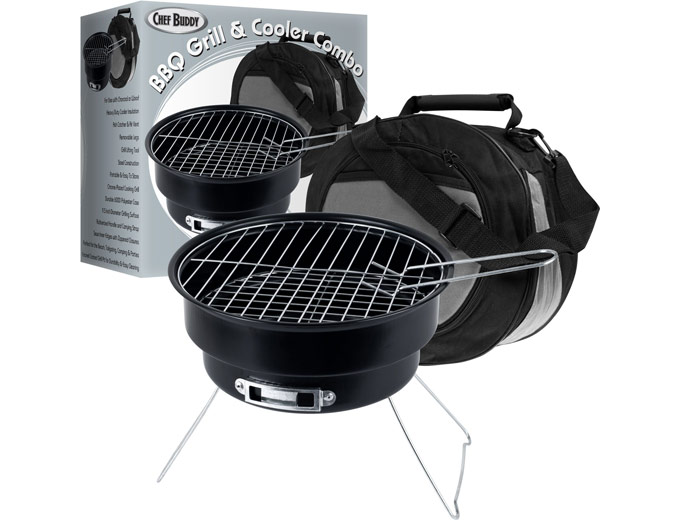 Chef Buddy Portable Grill & Cooler Combo