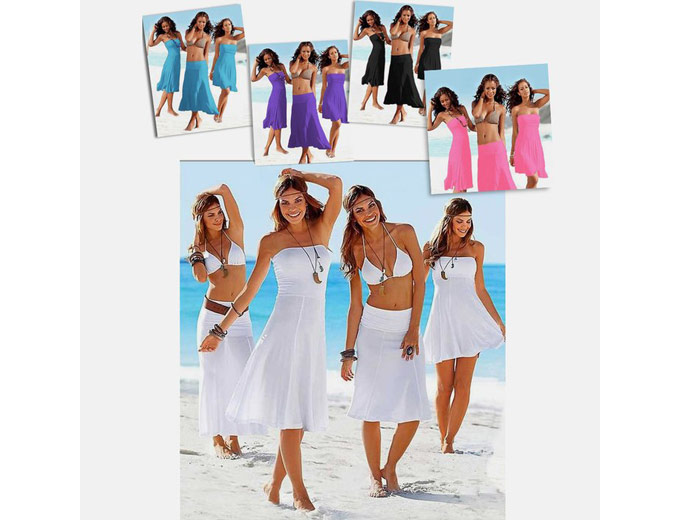 4-in-1 Strapless Beach Dress