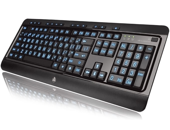 Azio Large Print Backlit Keyboard