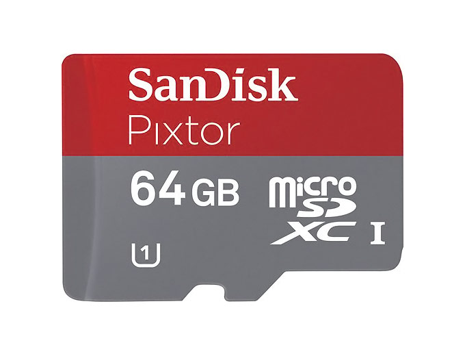 SanDisk Pixtor microSDXC 64GB Memory Card