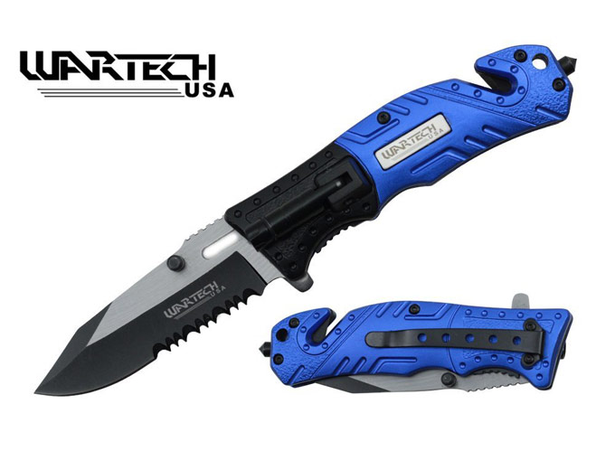 Wartech USA 8" Folding Survival Knife