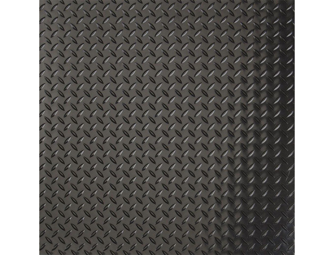 Diamond Tread Black Garage Floor Cover