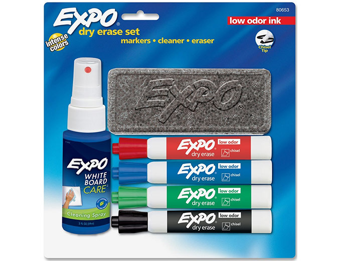 Expo Low Odor Dry Erase Marker Starter Kit