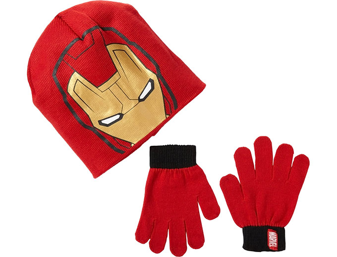 Ironman Knit Hat and Glove Set