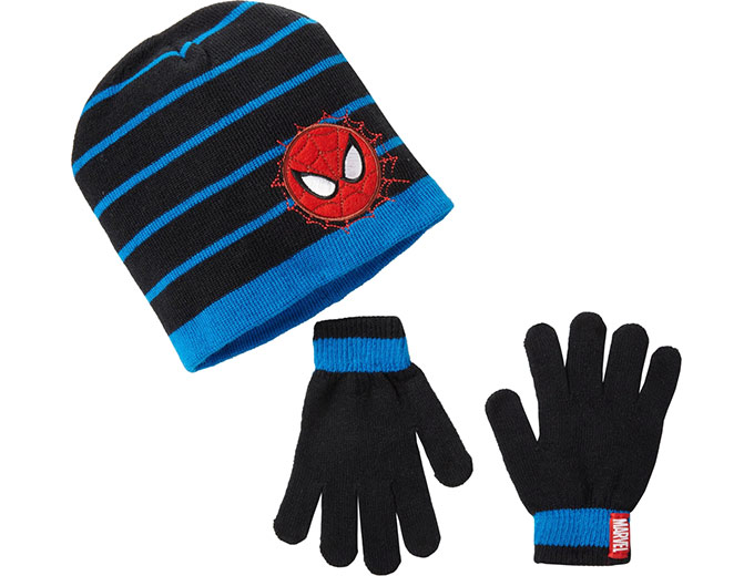 Spiderman Knit Hat and Glove Set