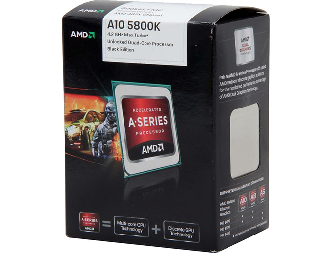 AMD A10-5800K 3.8GHz CPU + GPU