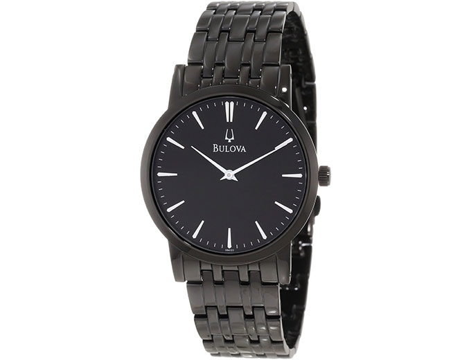 Bulova 98A122 Black Stainless Steel Watch