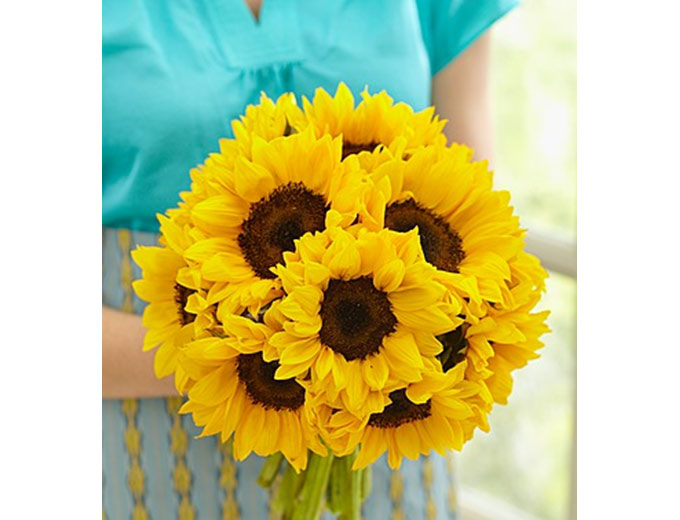 10 Stem Sunflower Bouquet