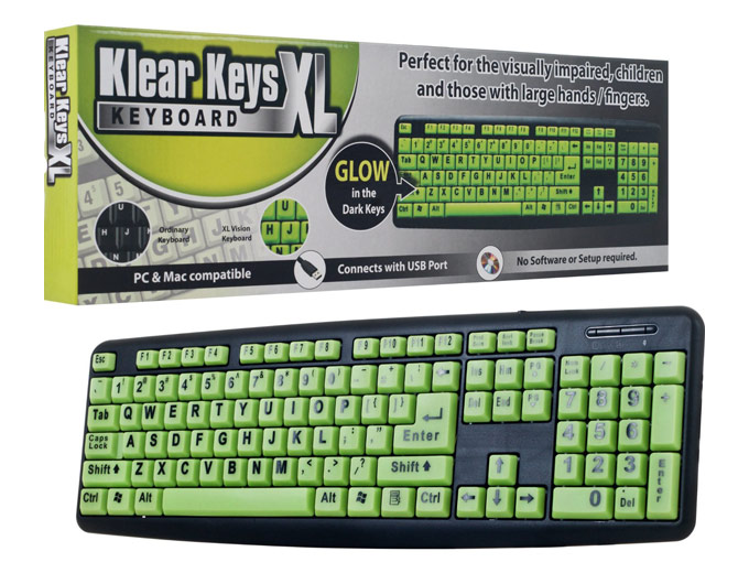 Klear Keys XL Spill-Resistant Keyboard
