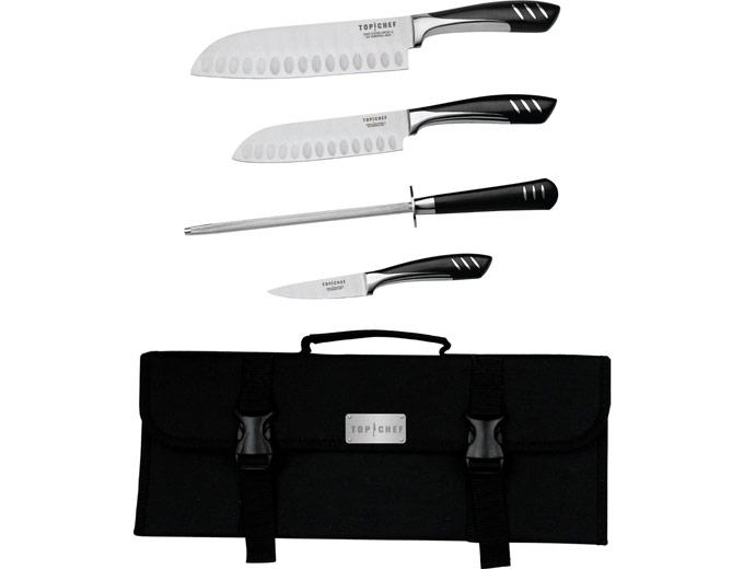 Top Chef 5-Piece Knife Set with Nylon Case