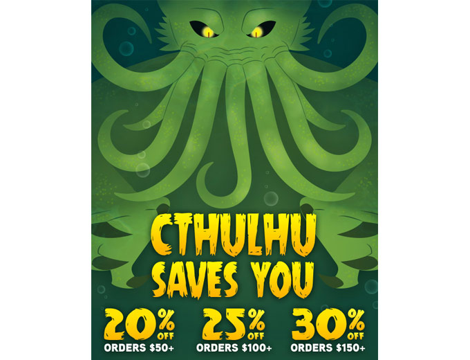 Save up to 30% off Your Order at ThinkGeek