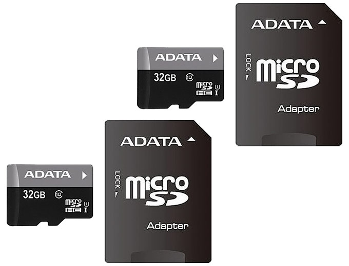 2X ADATA 32GB microSDHC Cards