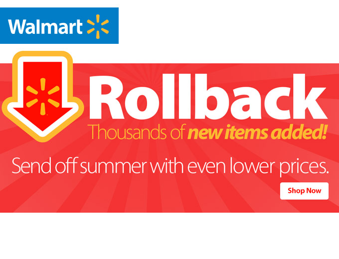 Walmart Rollback Sale - Thousands of New Items