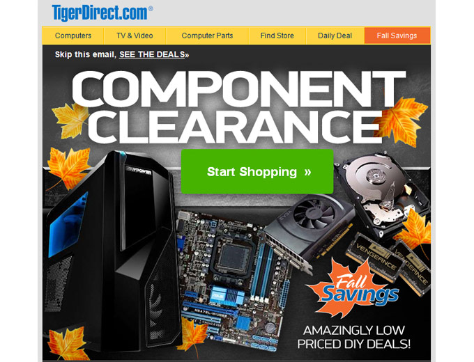 Tiger Direct Component Clearance Sale