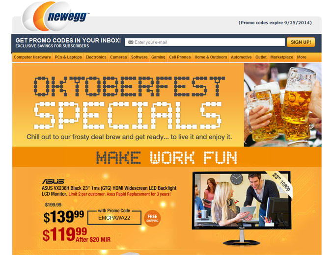 Newegg Oktoberfest Deals