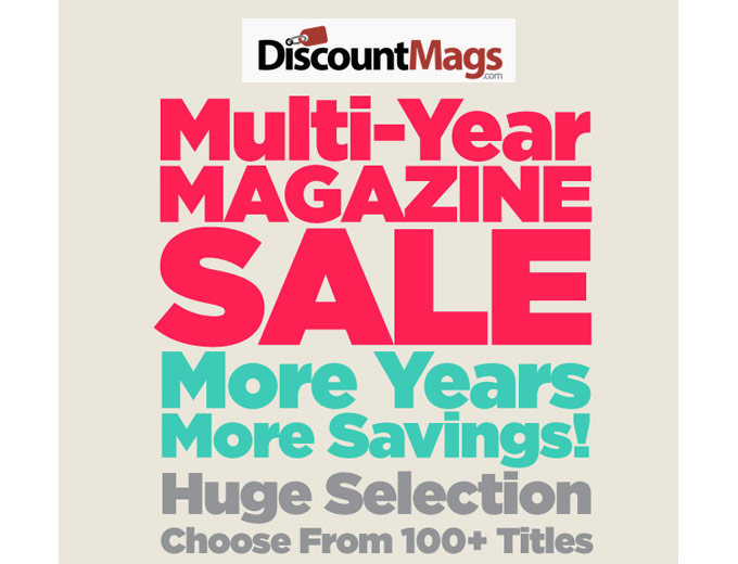 Magazine Subscription Sale - 100+ Tittles