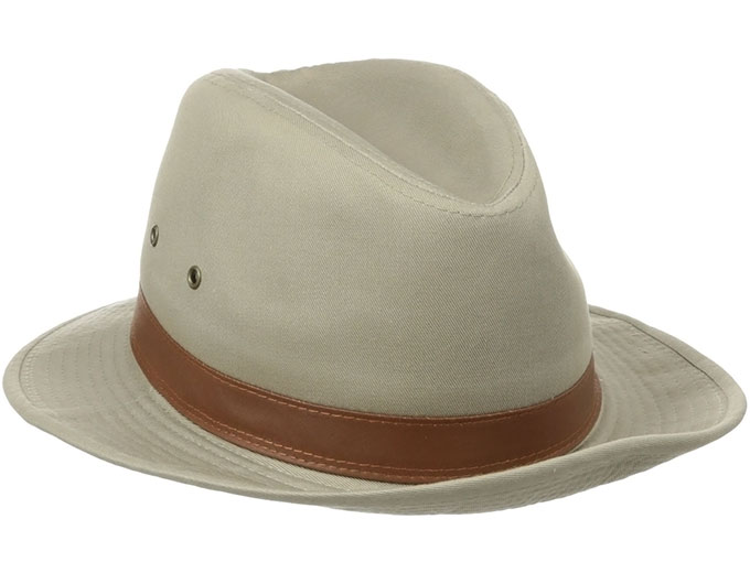 Dorfman Pacific Canvas/Leather Safari Hat
