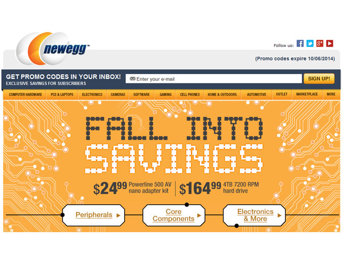 Newegg Fall Savings Event - Great Deals