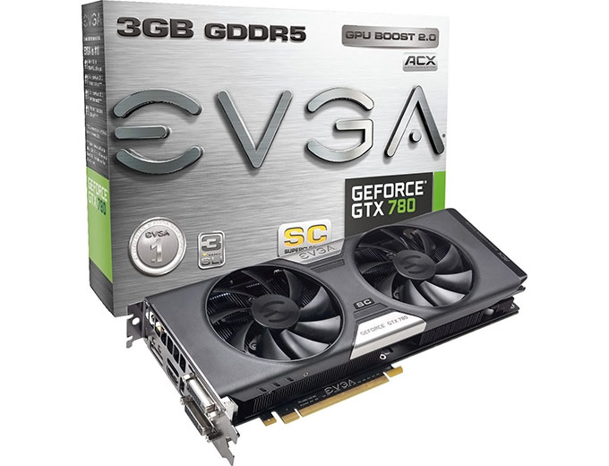 EVGA GeForce GTX780 SuperClocked 3GB Card