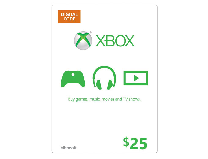 $50 Microsoft Xbox Cash Gift Card