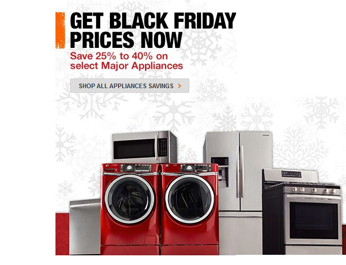 Get Black Friday Prices Now on Appliances