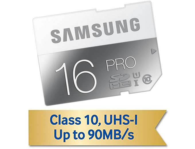 Samsung 16GB PRO SDXC Memory Card