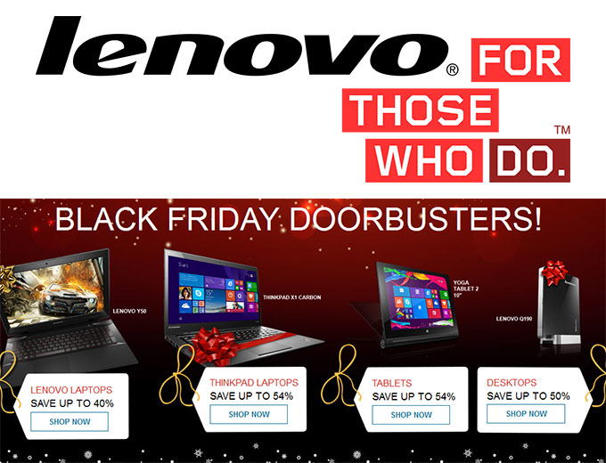 Lenovo Black Friday Doorbuster Deals