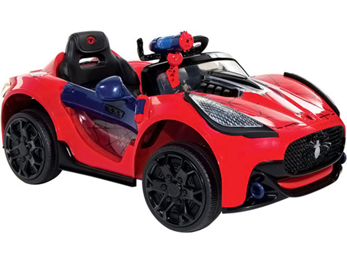 Spider-Man Super Car Battery-Powered Ride-On