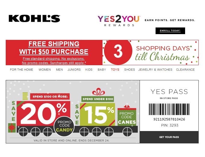Save an Extra 15-20% off at Kohl's