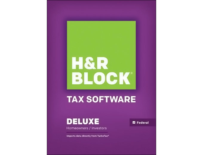 H&R Block Tax Software Deluxe 2014 Win