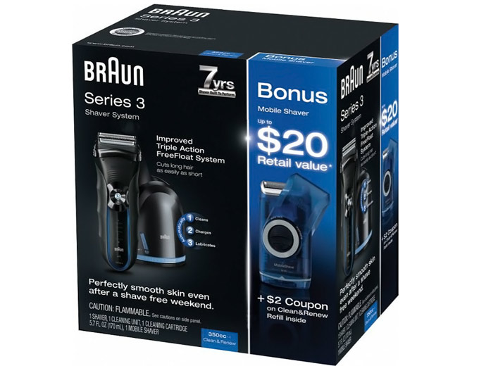Braun Shaver 350cc with Mobile Shaver