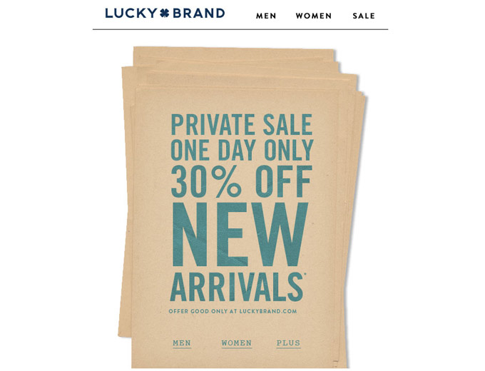 All New Arrivals at Lucky Brand
