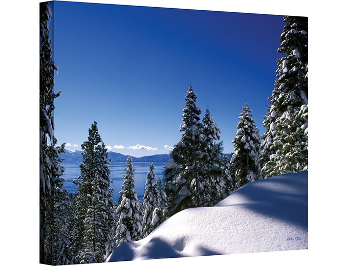 Lake Tahoe in Winter Gallery Wrapped Canvas