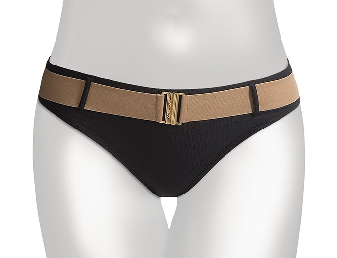 Anne Cole Pique Belted Swimsuit Bottoms