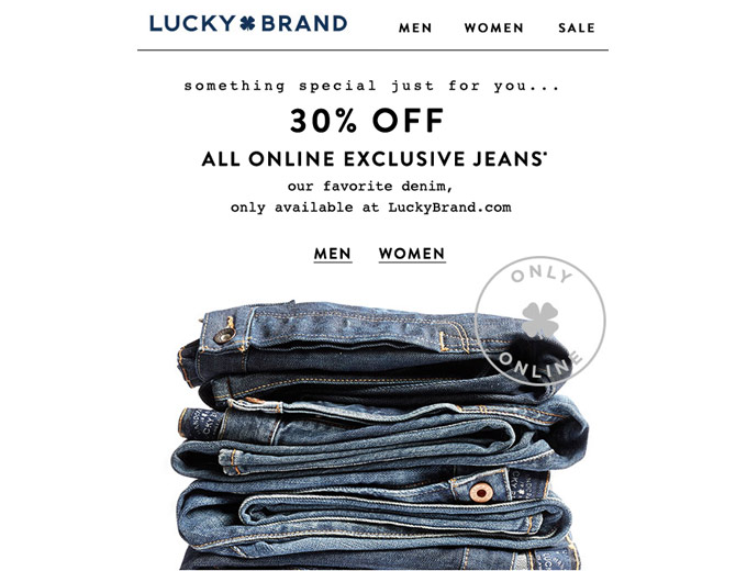 Online Exclusive Jeans at Lucky Brand