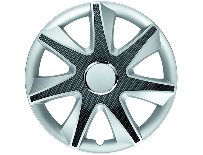 Albrecht Silver/Carbon 15" Wheel Covers