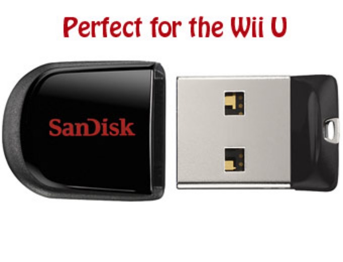 Cruzer Fit 16GB USB Flash Drive for Nintendo Wii U