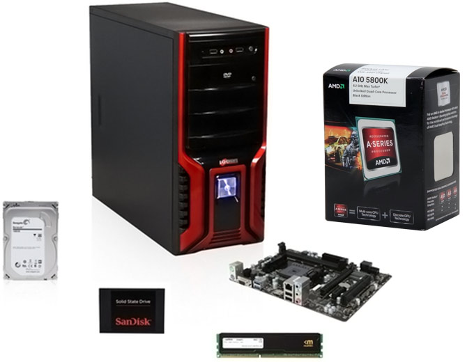 AMD Quad-Core Barebones Desktop PC Kit