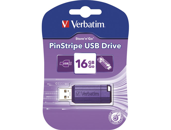 Verbatim 16GB Viloet Flash Drive