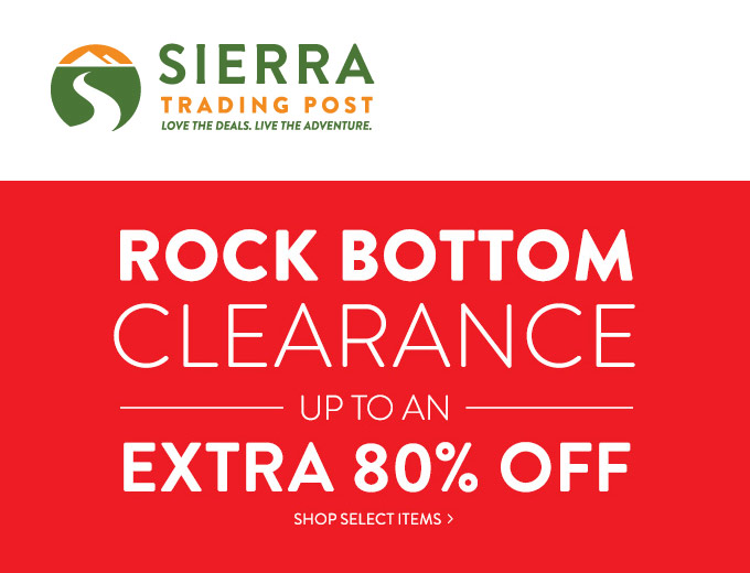 Sierra Trading Post Clearance Sale - Extra 80% off