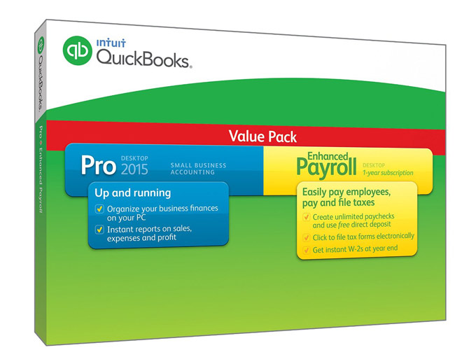 QuickBooks Pro + Enhanced Payroll 2015