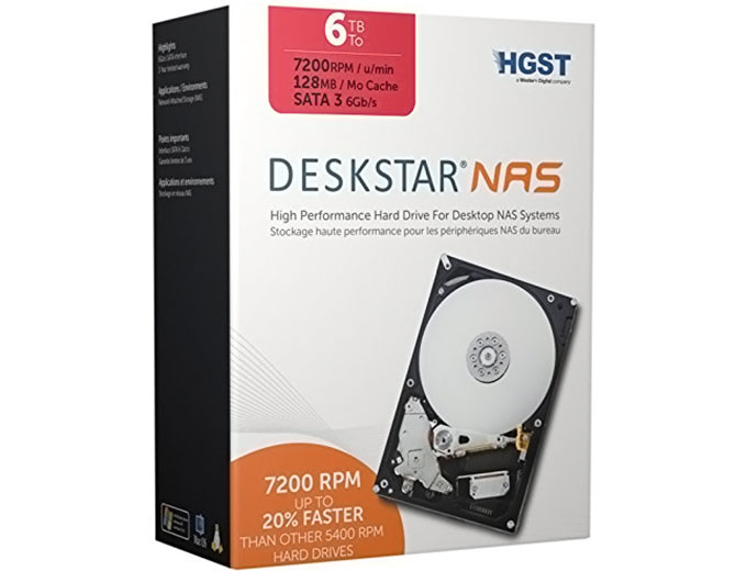 HGST Deskstar NAS 6TB 3.5" Hard Drive
